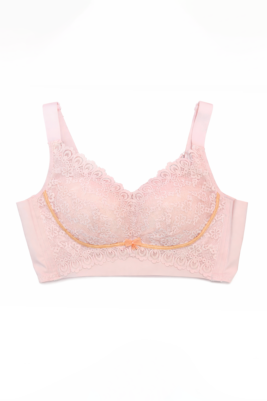 Elegant Wireless Lace Bra – Full Coverage Comfort Bra for Daily Wear