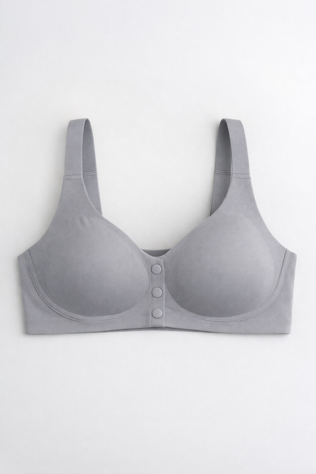 Front Button Seamless Comfort Bra for Women | Wire-Free, Lightly Padded Maternity & Yoga Bra with Full Coverage