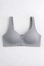 Front Button Seamless Comfort Bra for Women | Wire-Free, Lightly Padded Maternity & Yoga Bra with Full Coverage