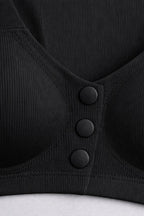 Front Button Seamless Comfort Bra for Women | Wire-Free, Lightly Padded Maternity & Yoga Bra with Full Coverage