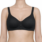 Front Button Seamless Comfort Bra for Women | Wire-Free, Lightly Padded Maternity & Yoga Bra with Full Coverage